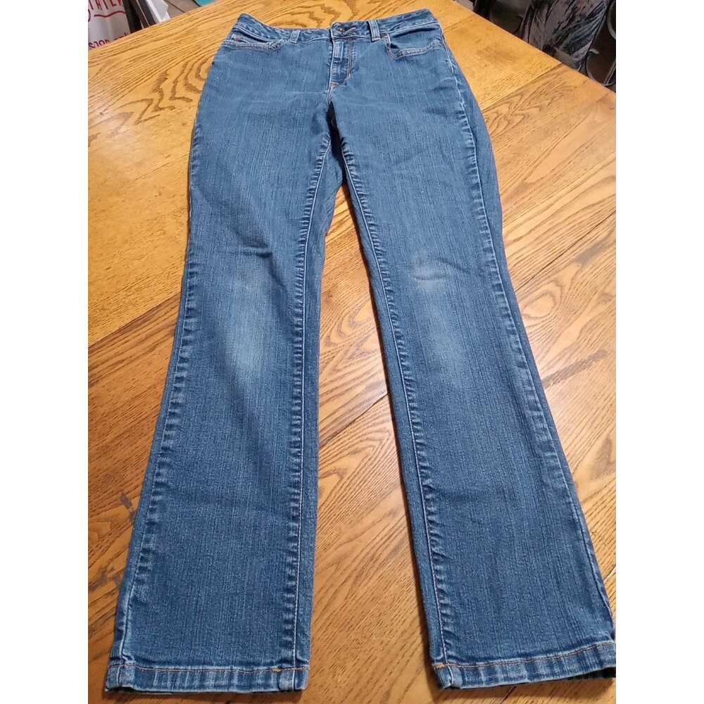 LL BEAN Jeans 6 Womens BLUE STRAIGHT LEGS ? Preowned CLASSIC FIT Summer Winter